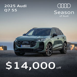 front facing 2025 Audi Q7 parked